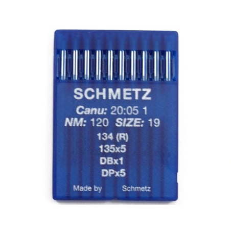 SCHMETZ sewing machine needles CANU 20:05,134R,SY 1955,DPx5,135x5 SIZE 120/19
